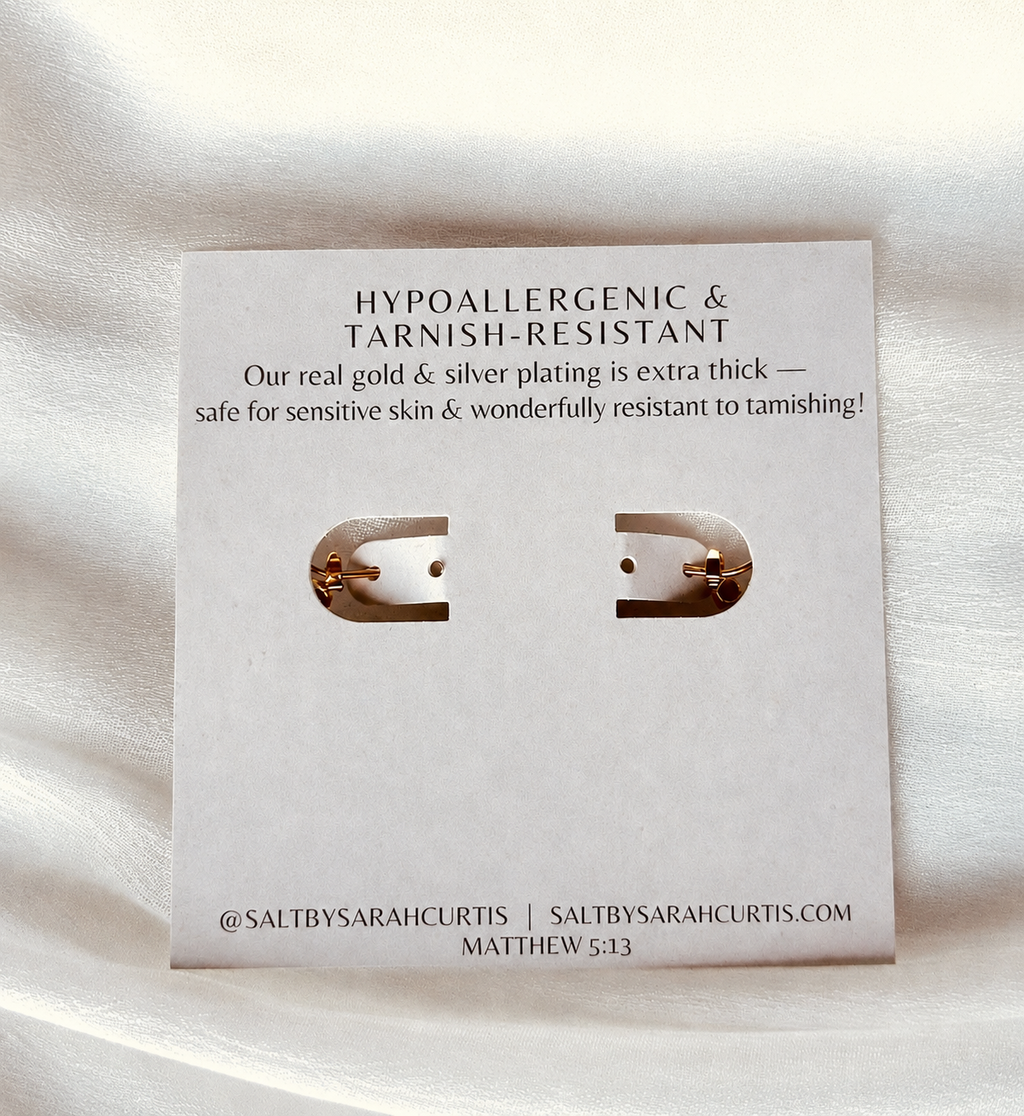 BEADED HOOPS | 18k Gold