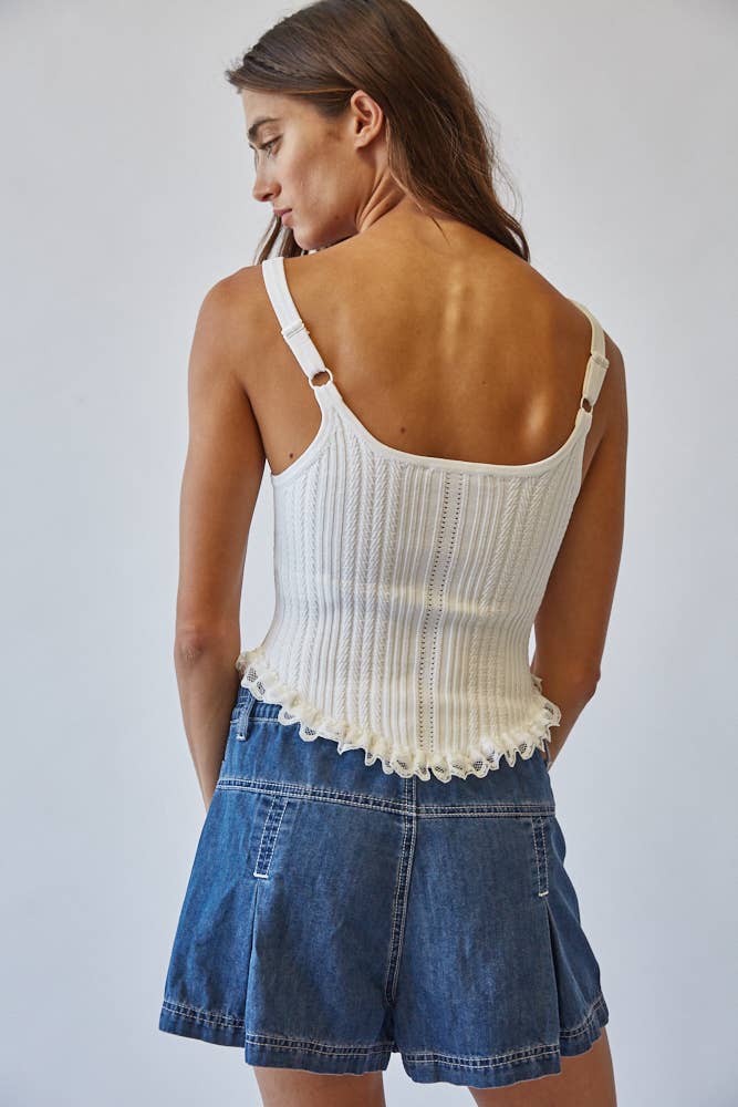KNIT CORSET TOP