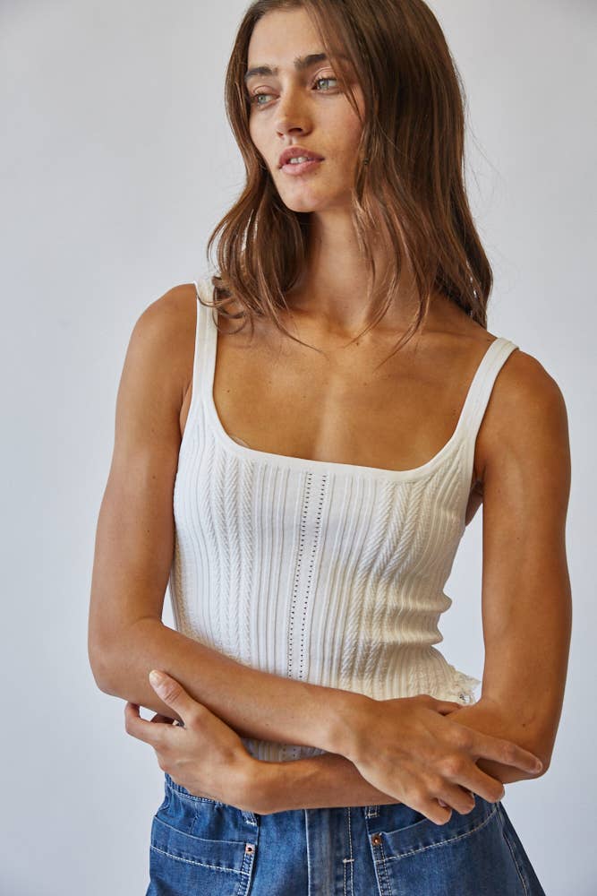 KNIT CORSET TOP